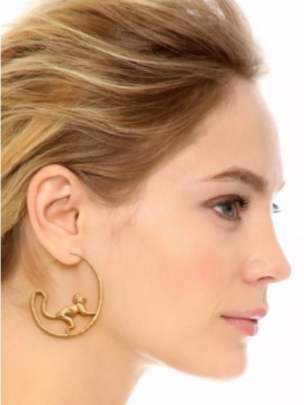 🐒 Tory Burch Monkey 16K Gold Earrings